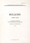Bulletin: Classe des sciences mathématiques et natturalles - Sciences mathématiques