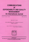Communications in Dependability and Quality Management